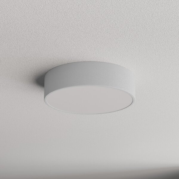 TEMAR LIGHTING Φωτιστικό οροφής Cleo 300, Ø 30 cm γκρι, ρυθμιζόμενος, Γκρι, Σαλόνι / τραπεζαρία, Μέταλλο, σύγχρονο
