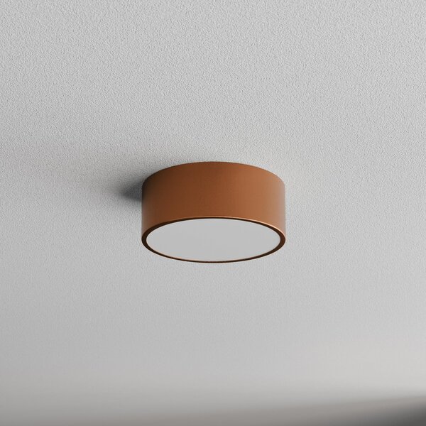 TEMAR LIGHTING Φωτιστικό οροφής Cleo 200, χάλκινο, αισθητήρας, IP20, Ø 20 cm, E27, ρυθμιζόμενος, Χαλκού, Σαλόνι / τραπεζαρία, Μέταλλο, σύγχρονο
