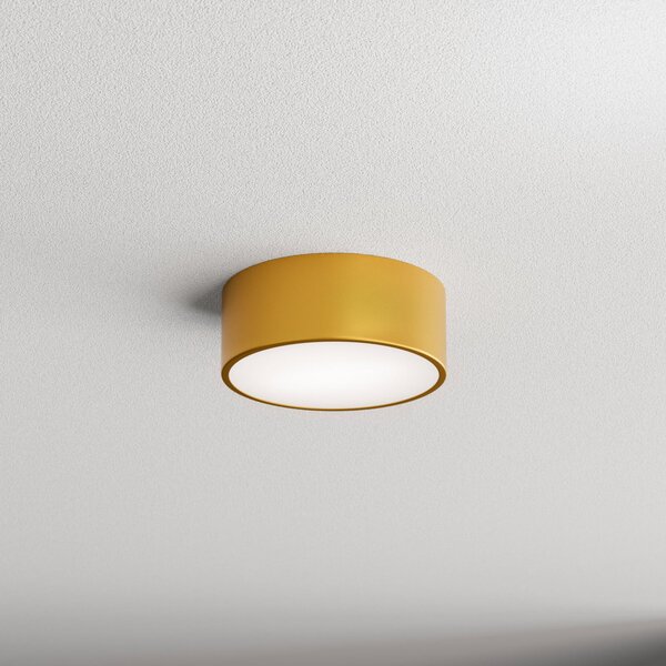 TEMAR LIGHTING Φωτιστικό οροφής Cleo 200, χρυσό, αισθητήρας, IP54, Ø 20 cm, μέταλλο, Χρυσό / Ορείχαλκου, Διάδρομος, Μέταλλο, σύγχρονο