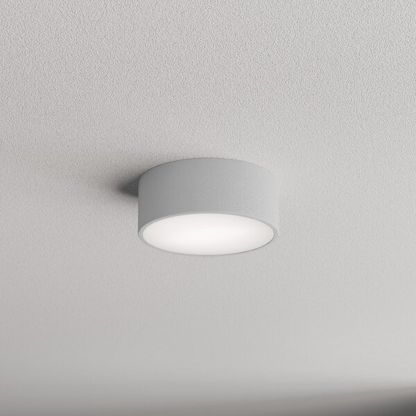 TEMAR LIGHTING Φωτιστικό οροφής Cleo 200, γκρι, αισθητήρας, IP20, Ø 20 cm, E27, ρυθμιζόμενος, Γκρι, Σαλόνι / τραπεζαρία, Μέταλλο, σύγχρονο