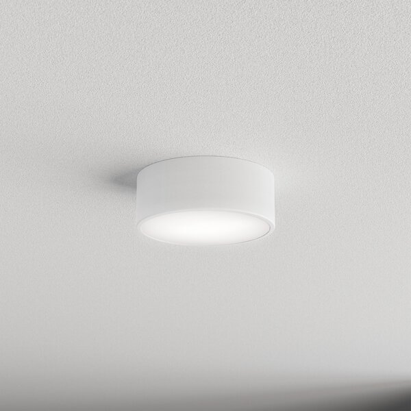 TEMAR LIGHTING Φωτιστικό οροφής Cleo, Ø 20 cm, IP54, λευκό, μέταλλο, E27, ρυθμιζόμενος, Λευκό, Μπάνιο, Μέταλλο