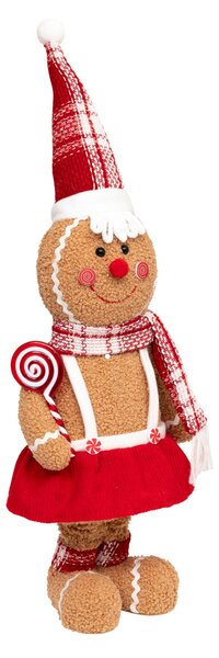 Χριστουγεννιάτικο Λούτρινο (23x13x61) A-S Gingerbread Girl 208409