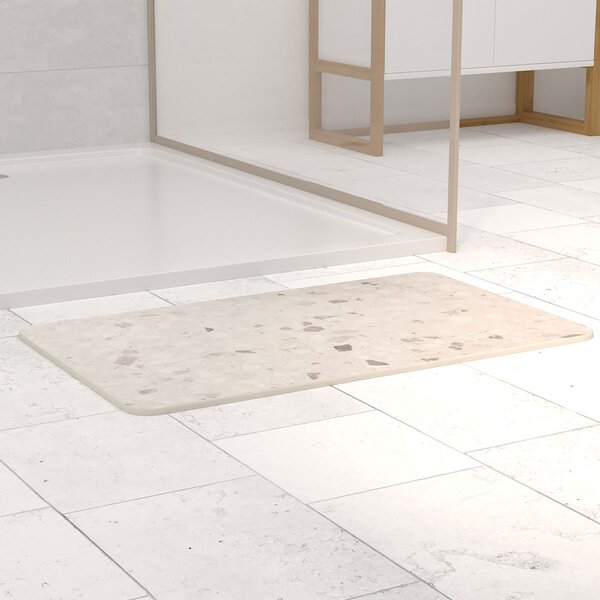 Υπεραπορροφητικό Πατάκι Μπάνιου (45x75) F-V Mat Beige Terrazo 202470A_4