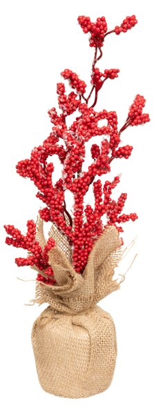 Τεχνητό Φυτό Σε Γλάστρα (Φ8x38) A-S Red Berry 208321A