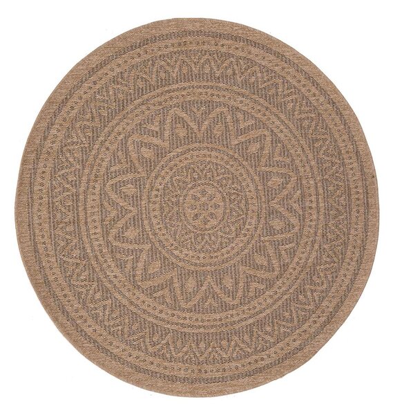 Στρογγυλό Χαλί Καλοκαιρινό (Φ200) Royal Carpet Avanos 8871 Black
