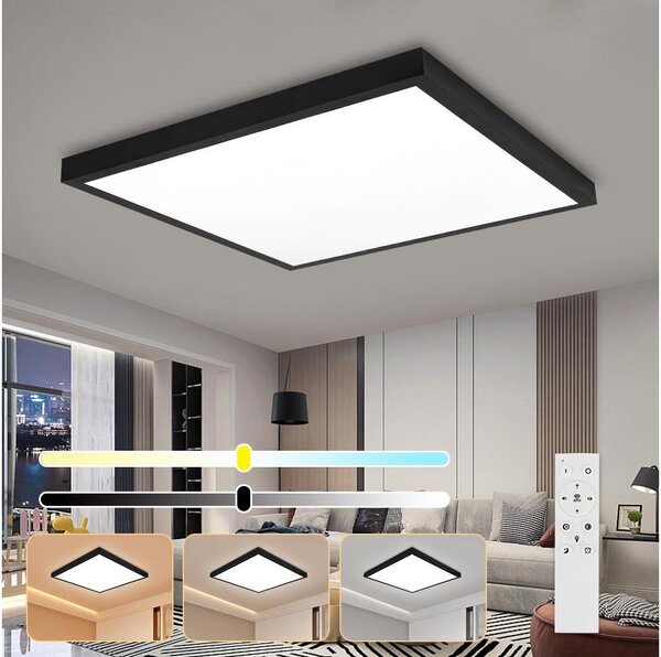 Brilagi-Φωτιστικό μπάνιου dimming LED FRAME SMART LED/50W/230V IP44 black+RC