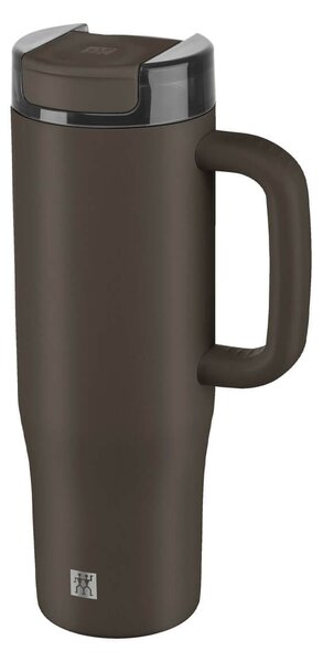 Κούπα Θερμός Thermo Plus Zwilling με καλαμάκι, χωρητικότητα 900ml και διατήρηση θερμοκρασίας 14h ζεστό / 12h κρύο - Chocolate
