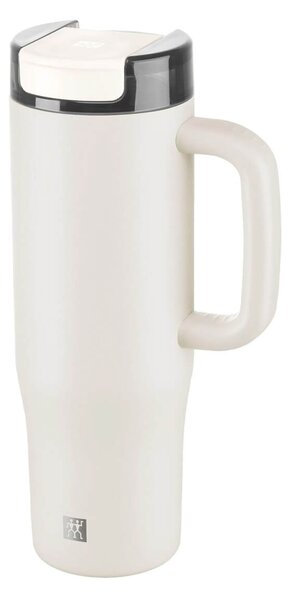 Κούπα Θερμός Thermo Plus Zwilling με καλαμάκι, χωρητικότητα 900ml και διατήρηση θερμοκρασίας 14h ζεστό / 12h κρύο - Cream White