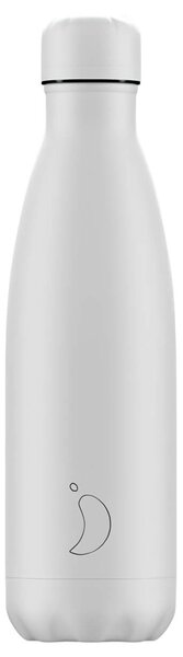 Mπουκάλι Θερμός Chilly's με χωρητικότητα 500ml και διατήρηση θερμοκρασίας 12h ζεστό / 24h κρύο - White