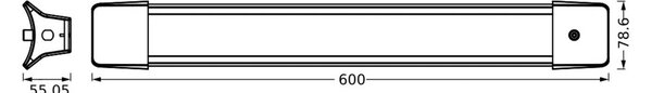 LEDVANCE LED κρεμαστό φωτιστικό Office Line 840 μήκος 60 cm, λευκό