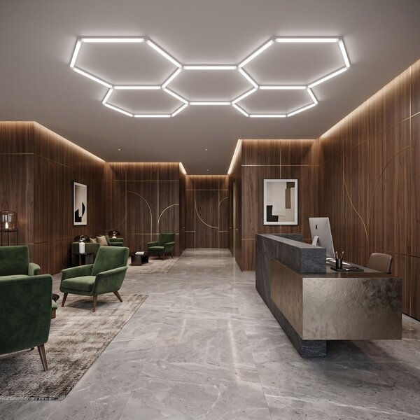Φωτιστικό LED HEXAGON JNH051-H White