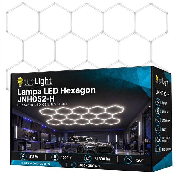Φωτιστικό LED HEXAGON JNH052-H White