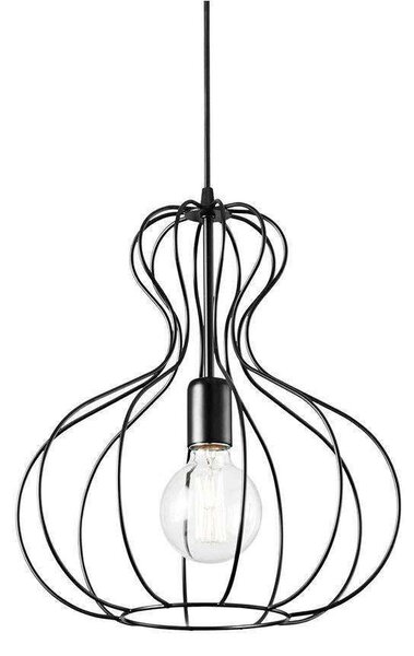 Φωτιστικό Οροφής Ampolla-1 148502 35x55/120cm 1xE27 60W Black Ideal Lux