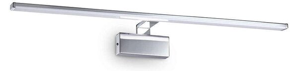 Φωτιστικό Τοίχου-Απλίκα Alma Led 224992 81x15x9cm 18W 3000K 2250lm Chrome Ideal Lux