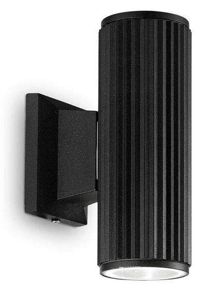 Φωτιστικό Τοίχου Base 129433 6,5x11,5x18cm 2xGU10 28W Black Ideal Lux