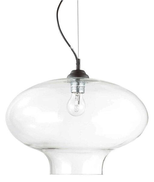 Φωτιστικό Οροφής Bistro Round 120898 40x35,5/244,5cm 1xE27 60W Clear Ideal Lux