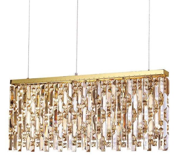 Φωτιστικό Οροφής Elisir 200064 80x48,5/134,5x5,5cm 6xG9 40W Gold Ideal Lux