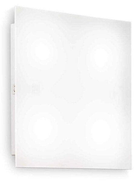 Πλαφονιέρα Flat 134901 40x5x40cm 4xGX53 15W 3000K White Ideal Lux