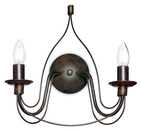 Φωτιστικό Τοίχου-Απλίκα Corte 057200 36x37x20,5cm 2xE14 40W Bronze Ideal Lux