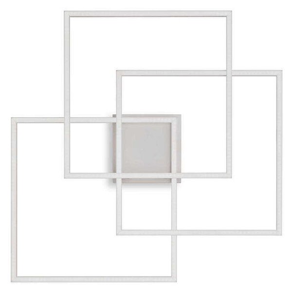 Πλαφονιέρα Frame Quadrato 230702 59x9x59,5cm LED 35W 3000K White Ideal Lux