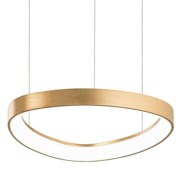 Φωτιστικό Οροφής Gemini 247243 42,5x18,5/152,5x42,5cm LED 38W 3000K Gold Ideal Lux