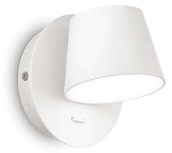 Φωτιστικό Τοίχου-Απλίκα Gim 167152 12x12x12cm LED 6W 3000K White Ideal Lux