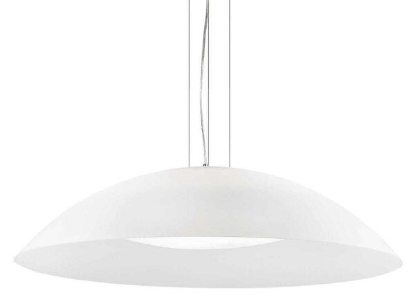 Φωτιστικό Οροφής Lena 052786 74x25/234cm 3xE27 60W White Ideal Lux