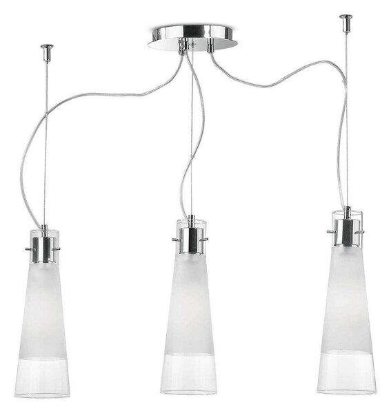 Φωτιστικό Οροφής Kuky 033952 67x44/130x20cm 3xE27 60W Clear Ideal Lux