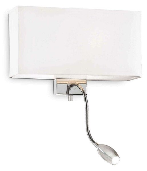 Φωτιστικό Τοίχου Hotel 035949 32x22,5x11cm E27/LED 1.5 (LED)W 3000K White Ideal Lux