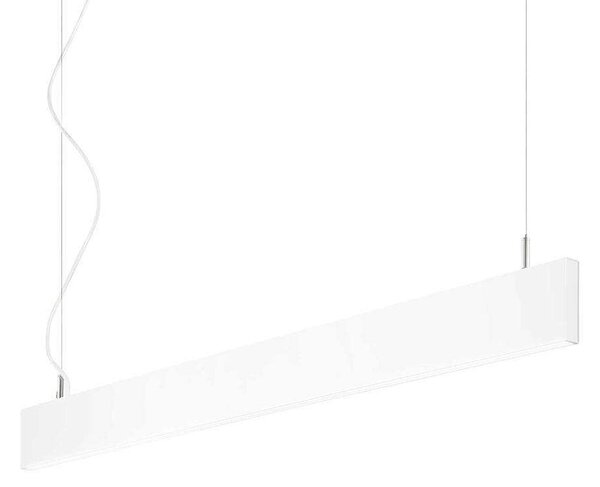 Φωτιστικό Οροφής-Ράγα Linus 241968 120x13/159,5x2cm LED 34W 3000K White Ideal Lux