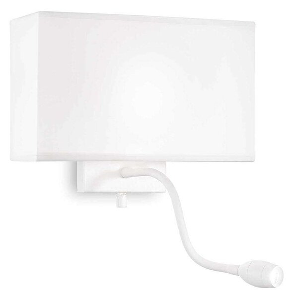 Φωτιστικό Τοίχου Hotel 215693 32x22,5x11cm E27/LED 1.5 (LED)W 3000K White Ideal Lux