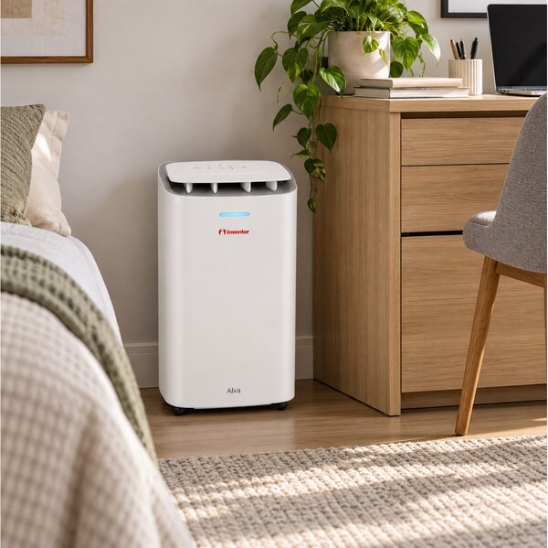 Αφυγραντήρας Ιnventor Alva AL-IONW-10L με AI, Wi-Fi, λειτουργία στεγνώματος, ιονιστή, χρονοδιακόπτη και ικανότητα αφύγρανσης 10 λίτρα / ημέρα - White