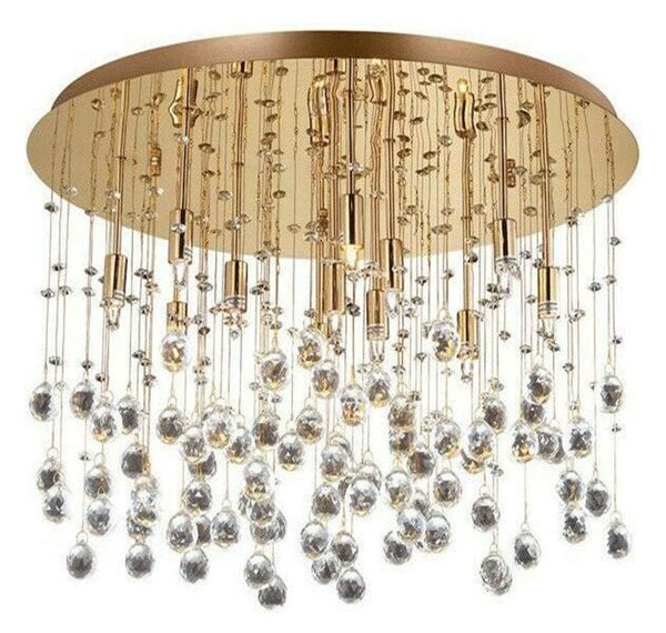 Φωτιστικό Οροφής-Πλαφονιέρα Moonlight 082790 80x36cm 15xG9 40W Gold Ideal Lux