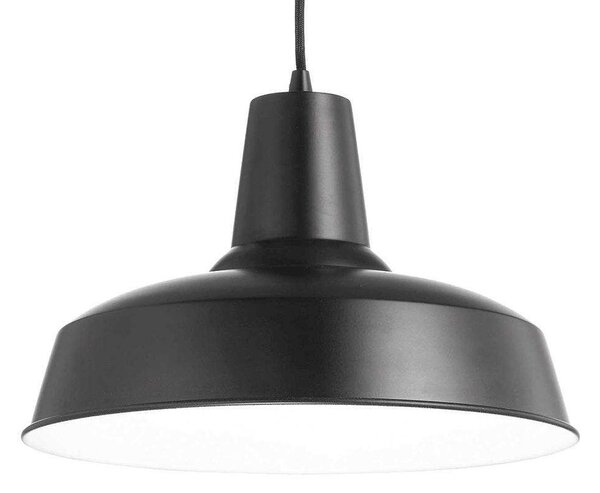 Φωτιστικό Οροφής Moby 093659 35x35/120cm 1xE27 42W Black Ideal Lux