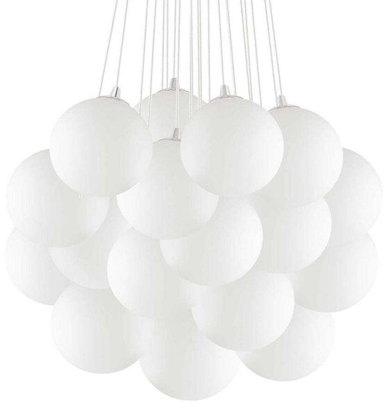 Φωτιστικό Οροφής Mapa Plus 140230 80x45/130cm 22xE14 40W White Ideal Lux