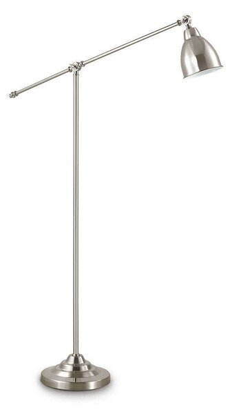 Φωτιστικό Δαπέδου Newton 015286 90x150cm 1xE27 60W Nickel Ideal Lux