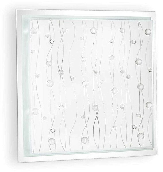 Πλαφονιέρα Ocean 081441 42x42x9cm 3xE27 60W Clear Ideal Lux