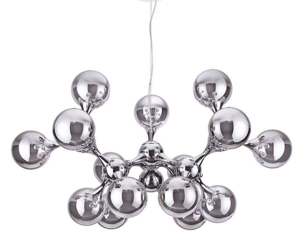 Φωτιστικό Οροφής Nodi 200491 105x68/277cm 15xE14 40W Chrome Ideal Lux