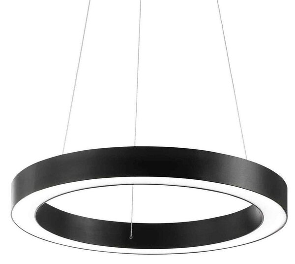 Φωτιστικό Οροφής Oracle Round 222097 50x10,5/219,5cm LED 28W 3000K Black Ideal Lux