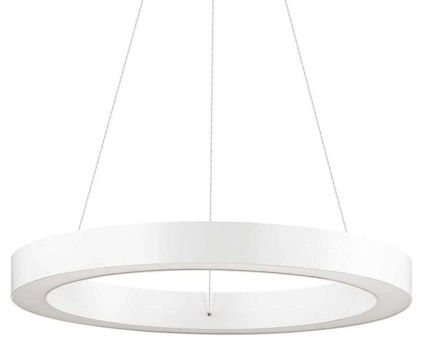 Φωτιστικό Οροφής Oracle Round 211404 50x10,5/219,5cm LED 28W 3000K White Ideal Lux