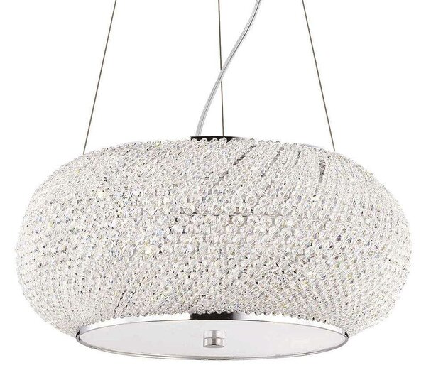 Φωτιστικό Οροφής Pasha' 082158 45x25/234cm 6xE14 40W Chrome Ideal Lux