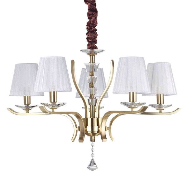 Φωτιστικό Οροφής Pegaso 197722 72x62/150cm 5xE14 40W Gold Ideal Lux