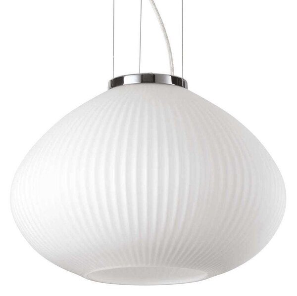 Φωτιστικό Οροφής Plisse' 285184 35x29/238cm 1xE27 60W Chrome Ideal Lux