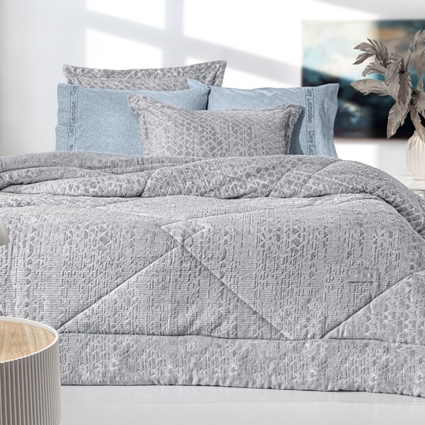 Κουβερτοπάπλωμα King Size (260x240) Guy Laroche Surreal Silver