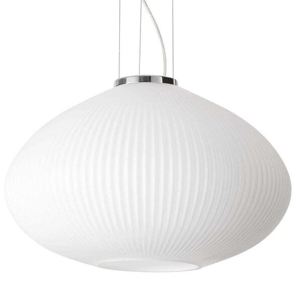 Φωτιστικό Οροφής Plisse' 264523 45x36/245cm 1xE27 60W Chrome Ideal Lux