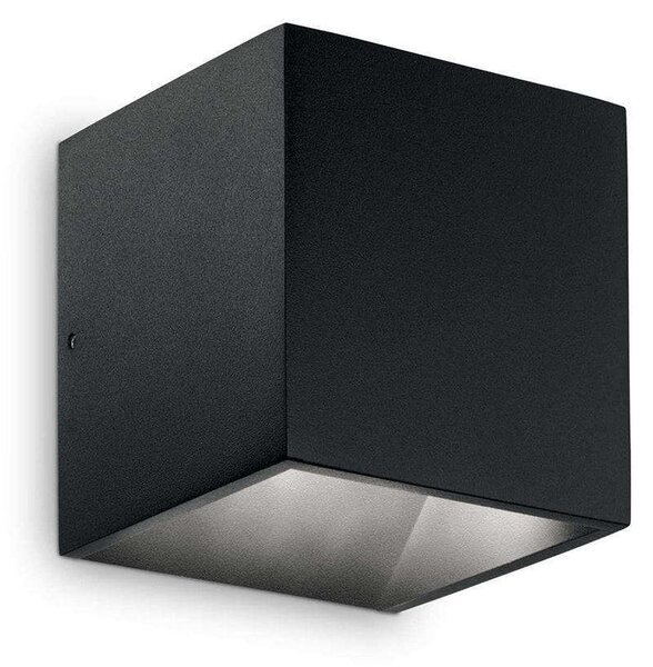 Φωτιστικό Τοίχου - Απλίκα Rubik 142302 10x10x10cm Led 730lm 8,5W 4000K Black Ideal Lux