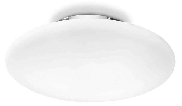 Φωτιστικό Οροφής-Πλαφονιέρα Smarties 009223 33x10cm 1xE27 60W White Ideal Lux