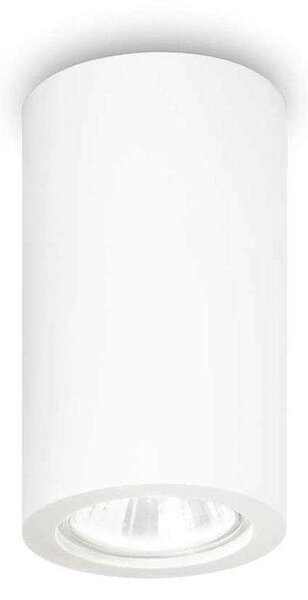 Φωτιστικό Οροφής-Σποτ Tower Round 155869 7x11cm 1xGU10 35W White Ideal Lux