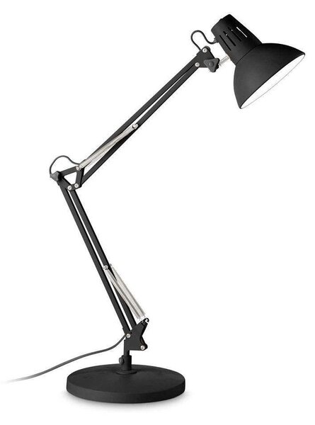 Φωτιστικό Επιτραπέζιο Wally 265278 20x58x36cm 1xE27 42W Black Ideal Lux