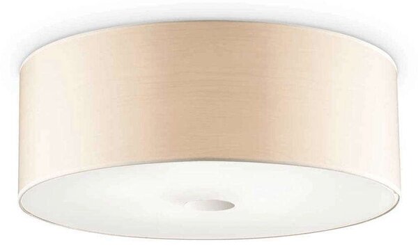 Φωτιστικό Οροφής-Πλαφονιέρα Woody 090900 50x18cm 4xE27 60W Beige Ideal Lux